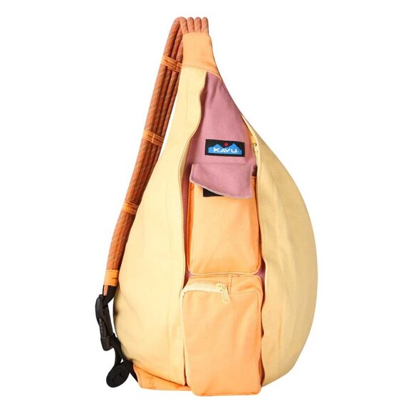 NWT Kavu Rope Bag Canvas Sling Backpack 20x11 Daypack Travel Sweet Sorbet Pastel